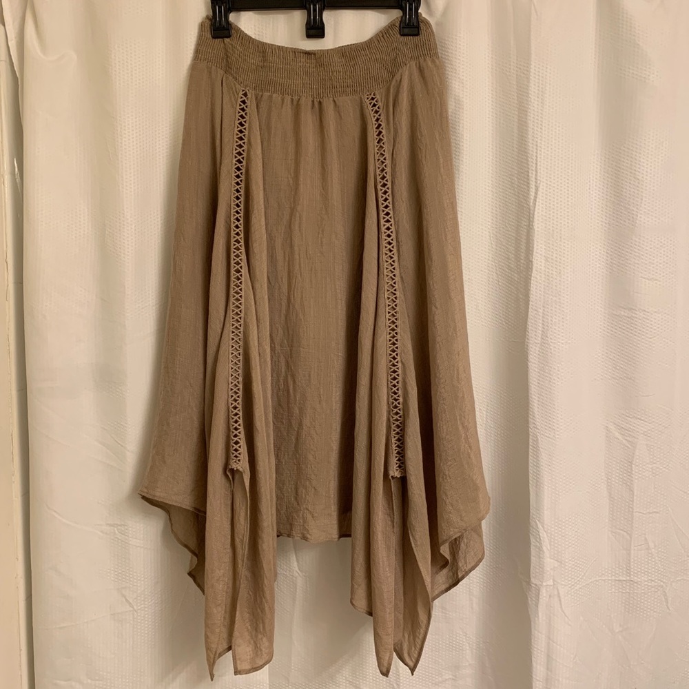 New Direction Flowing Calf Length Skirt